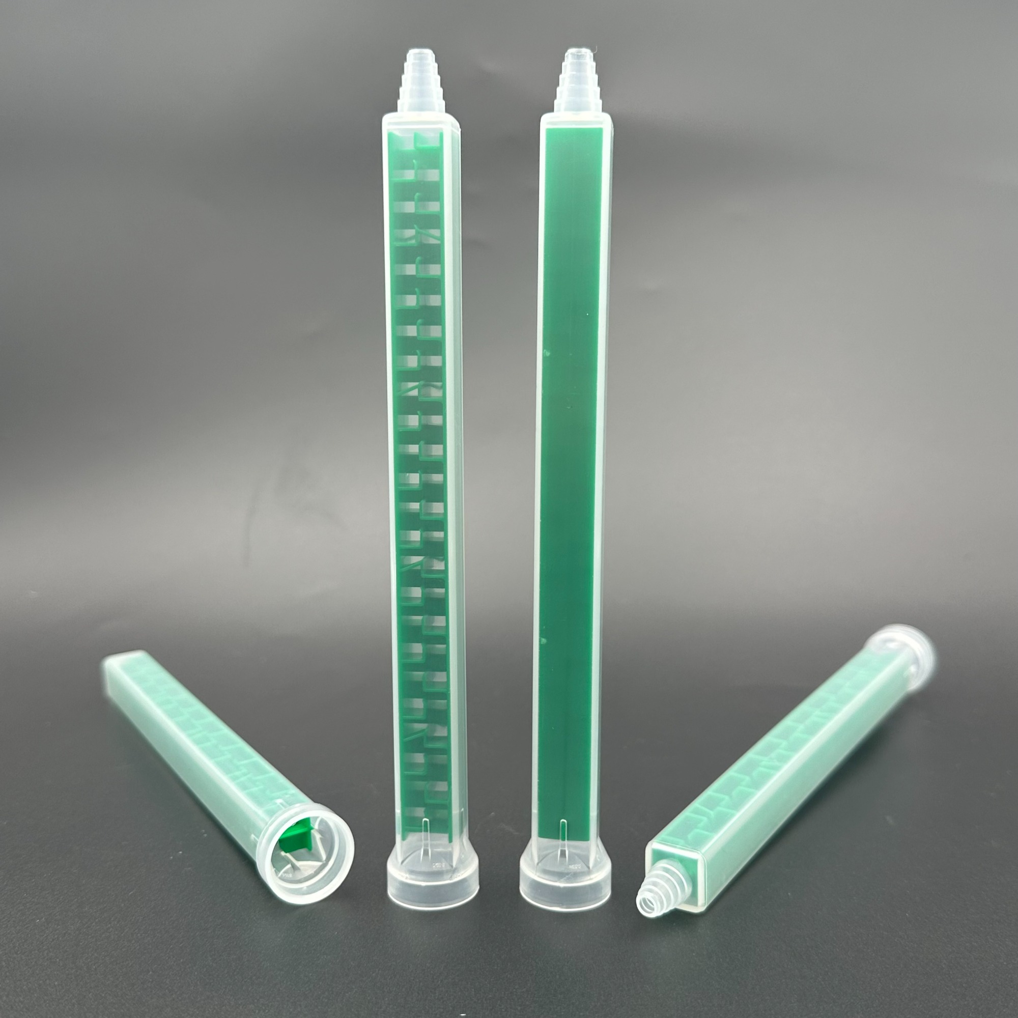 MCQ10-24T Static Mixer Tube | Epoxy Adhesive Mixing Nozzle 1:1/2:1 Ratio